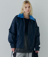 model:H174 B83 W60 H88 着用サイズ:MEDIUM (ブルー)