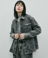 AIVER 硫化ペイントデニムシャツジャケット
