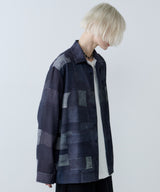 AIVER トロンプルイユボロ転写シャツ