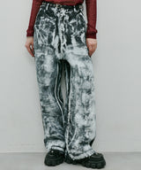 model:H171 B79 W56 H86 着用サイズ:MEDIUM (ブラック×ホワイト)