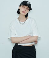 AIVER 16/-ウォッシュ天竺クロップドS/S TEE