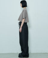 AIVER 16/-ウォッシュ天竺クロップドS/S TEE