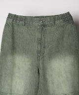 AIVER オーバーダイフレアダメージデニム