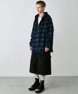 【一部予約】AIVER レイヤードオンブレチェックシャツ