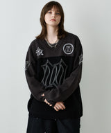 AIVER フットボールオーバーニット