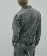 AIVER 硫化ペイントデニムシャツジャケット