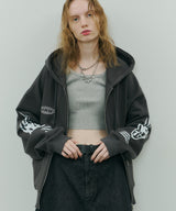 Johann×AIVER BOYダブルジップパーカー