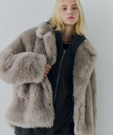 【一部予約】AIVER ショートフェイクファーコート