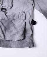 AIVER ムラ染めナイロンボンテージブルゾン