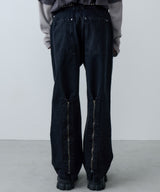 AIVER ボンテージデニムベイカーパンツ