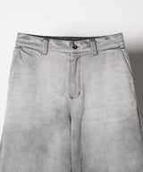 AIVER フェードブリーチクォーターデニムパンツ