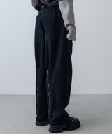 AIVER ボンテージデニムベイカーパンツ