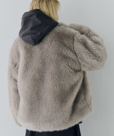 【一部予約】AIVER ショートフェイクファーコート