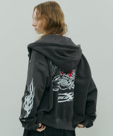 Johann×AIVER BOYダブルジップパーカー