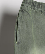 AIVER オーバーダイフレアダメージデニム