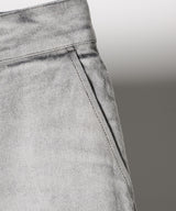 AIVER フェードブリーチクォーターデニムパンツ