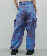 AIVER ムラ染めナイロンカーゴパンツ