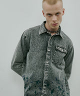 AIVER 硫化ペイントデニムシャツジャケット