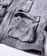 AIVER ムラ染めナイロンボンテージブルゾン