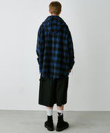 【一部予約】AIVER レイヤードオンブレチェックシャツ