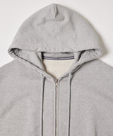 AIVER ヘビーウエイトクロップドフルジップパーカー