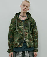 AIVER カモフラージュフルジップパーカー