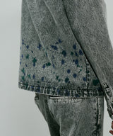 AIVER 硫化ペイントデニムシャツジャケット