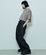 AIVER 16/-ウォッシュ天竺クロップドS/S TEE