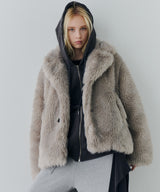 【一部予約】AIVER ショートフェイクファーコート