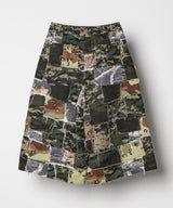 PALEDUSK×AIVER カモボロワイドクォーターパンツ