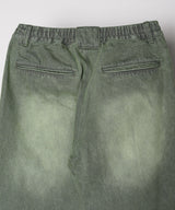 AIVER オーバーダイフレアダメージデニム