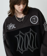 AIVER フットボールオーバーニット