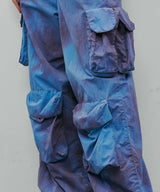 AIVER ムラ染めナイロンカーゴパンツ