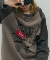 Johann×AIVER GIRLラグランロンTEE