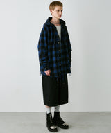 【一部予約】AIVER レイヤードオンブレチェックシャツ