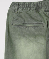 AIVER オーバーダイフレアダメージデニム