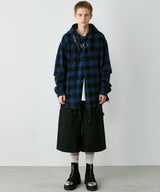 【一部予約】AIVER レイヤードオンブレチェックシャツ