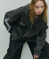 Johann×AIVER BOYダブルジップパーカー