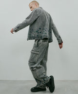 AIVER 硫化ペイントデニムシャツジャケット