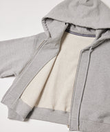 AIVER ヘビーウエイトクロップドフルジップパーカー