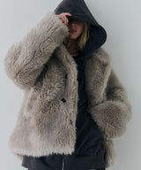 【一部予約】AIVER ショートフェイクファーコート