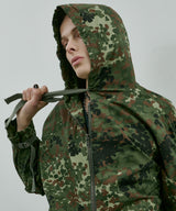 AIVER カモフラージュフルジップパーカー