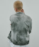 AIVER ムラ染めナイロンボンテージブルゾン