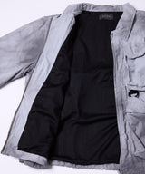 AIVER ムラ染めナイロンボンテージブルゾン