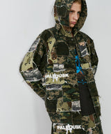 PALEDUSK×AIVER カモボロ3WAYフードシャツ