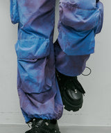 AIVER ムラ染めナイロンカーゴパンツ