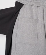 AIVER ヘビースウェットレイヤードバギーパンツ