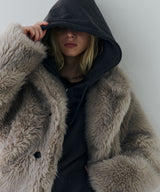 【一部予約】AIVER ショートフェイクファーコート