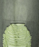 AIVER オーバーダイフレアダメージデニム