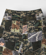 PALEDUSK×AIVER カモボロワイドクォーターパンツ